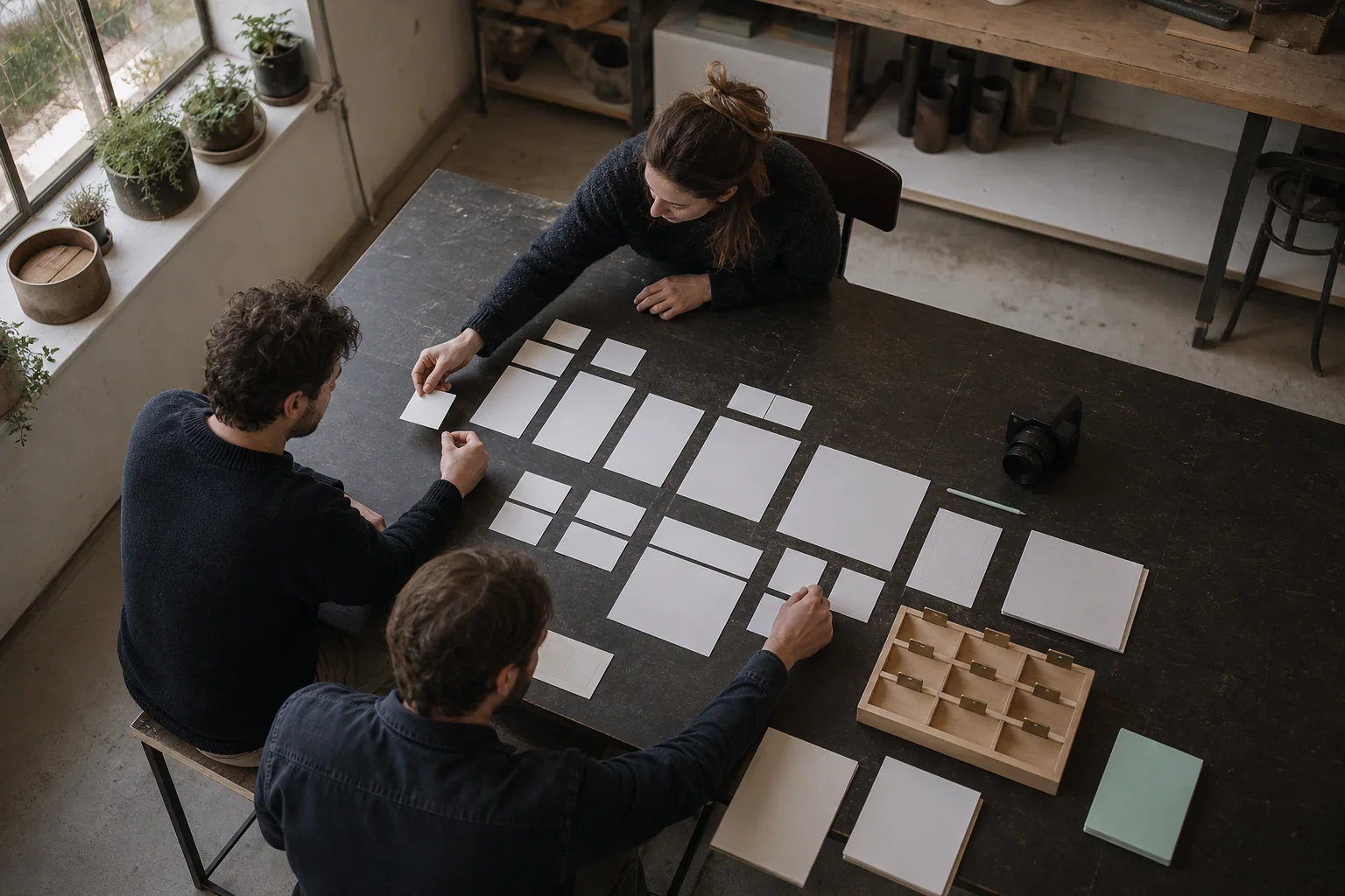 Des professionnels organisent les supports physiques de Création de site web pour une entreprise à Gand