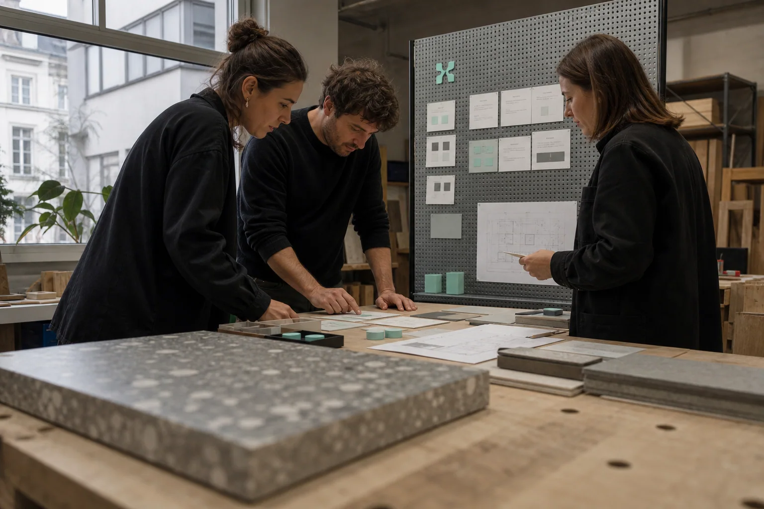 Een Belgisch team bouwt met fysieke werkmaterialen aan Online advertenties