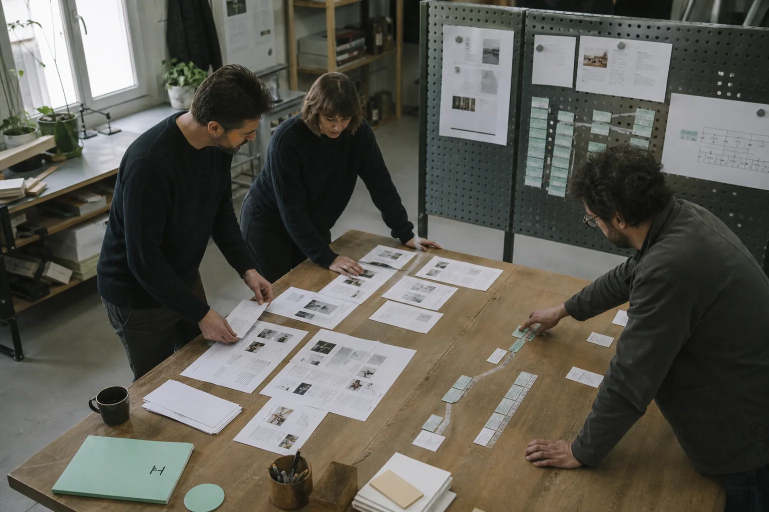 Een Belgisch team bouwt met fysieke werkmaterialen aan Website vernieuwen