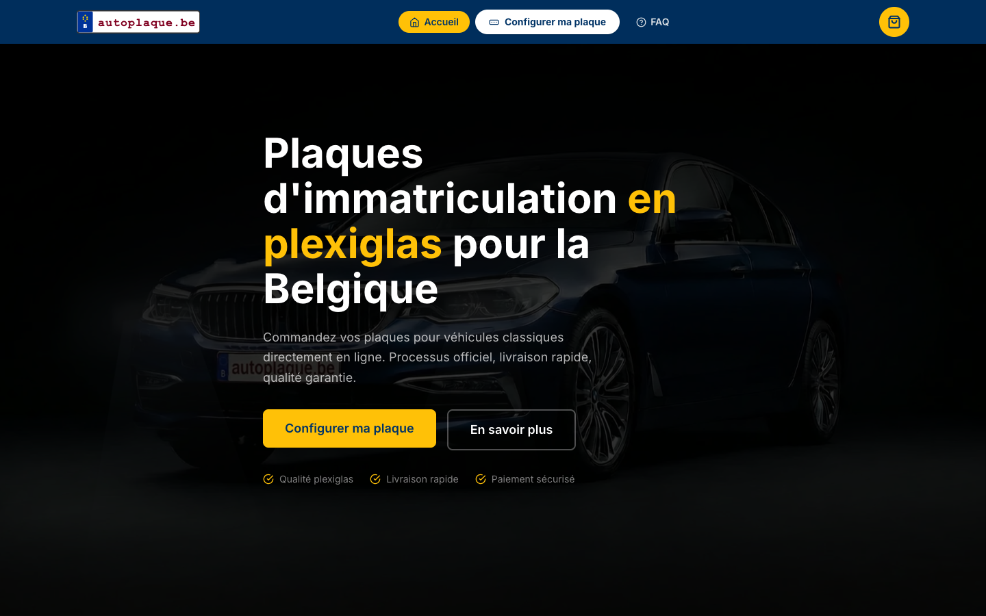 AutoPlaque - capture d'écran