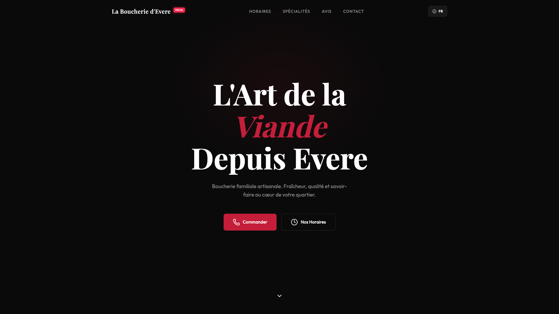 Boucherie d'Evere - capture d'écran