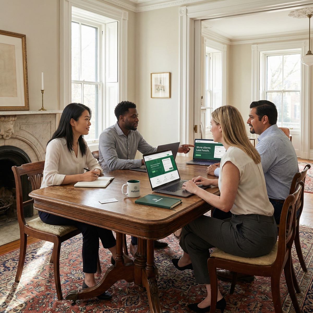Équipe Hebora en réunion client